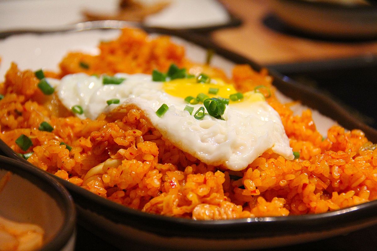 Zesty Korean Kimchi Fricasseed Rice