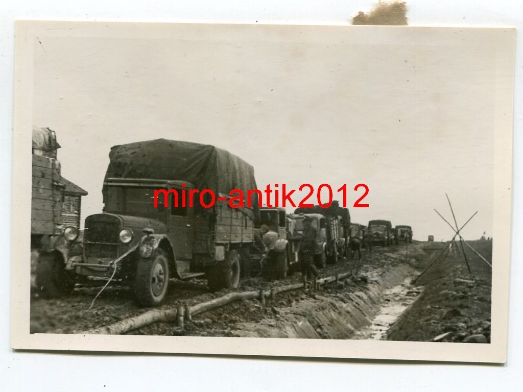 Wehrmacht, LKW, Kolonne, Rückzug, Smolensk - Syt
