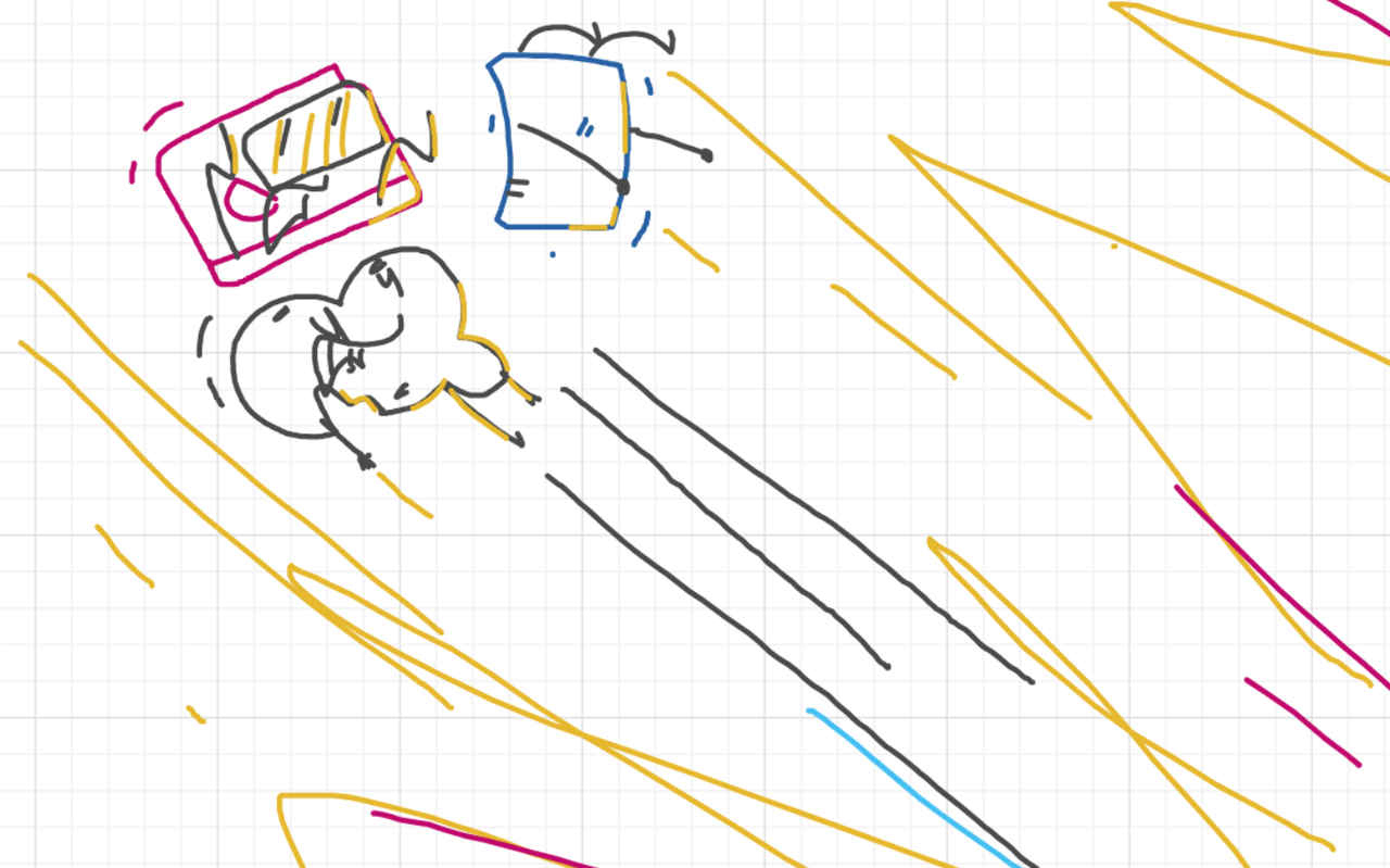 A panel from The Prime Number Few, episode eight of the Board Boards object show by Furretwalk/WalkingFurret.