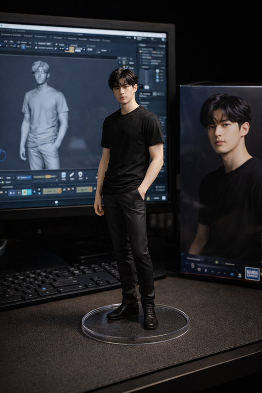 Mô hình nhân vật, quy trình ZBrush và hộp bao bì phong cách Bandai