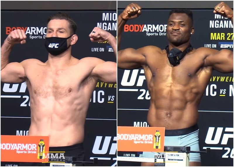 Франсис Нгану по-тежък от Стипе Миочич с 13 кг.