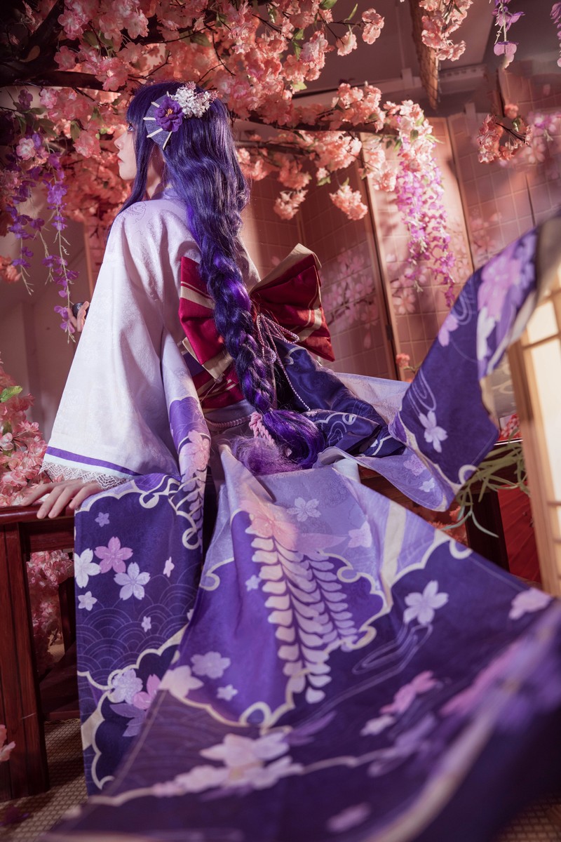 艾西Aiwest 雷电将军Cosplay写真图集 原神角色高清美图 30P (346.6M)插图8