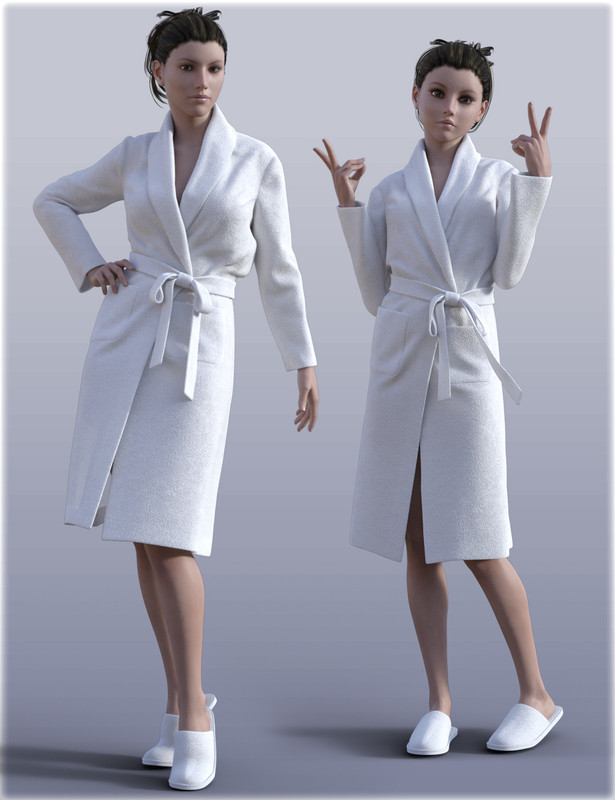 H&C Bathrobe Set for Genesis 3 Female(s)