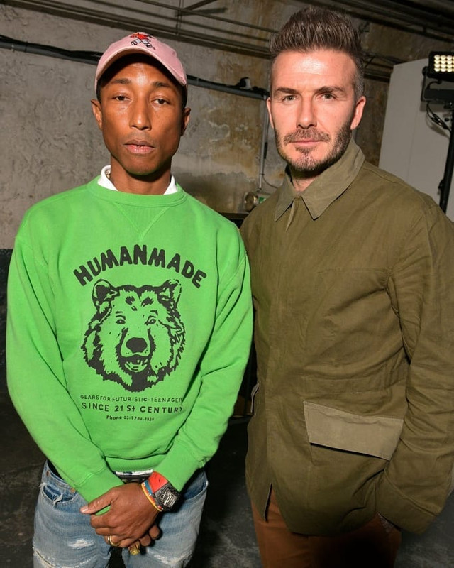 Pharrell With David Beckham & Jonah Hill At The Adidas MakerLab Fashion Show (France, Paris) (January 18) (2019)