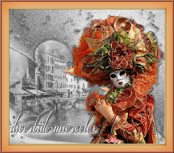 Venecia con Mascara - Efecto Repintado  Miercoles