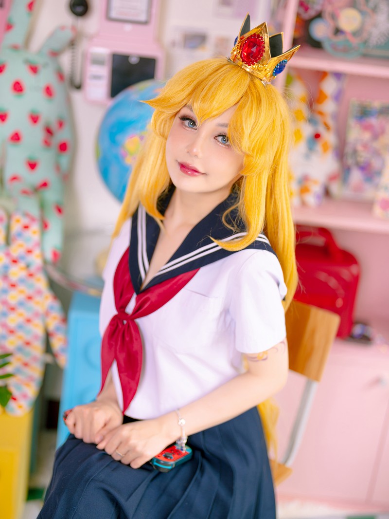 Joyce Lin2x Princess Peach Cosplay 写真图集 55P插图2