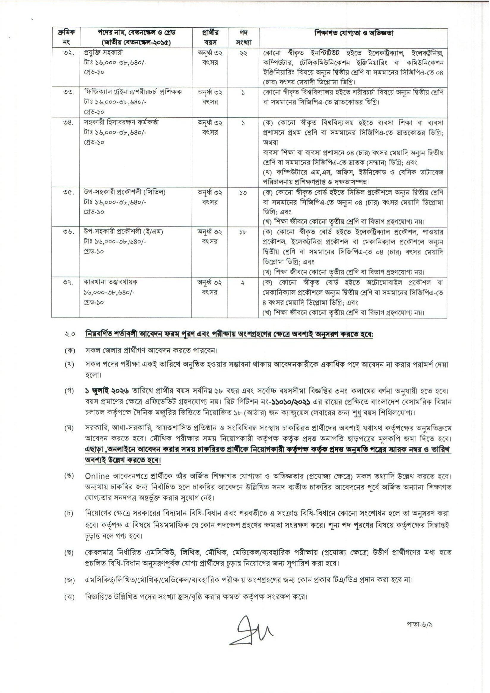 caab.teletalk.com.bd Apply CAAB Job Circular 2026 20 CAAB Job Circular 2026 PDF 6