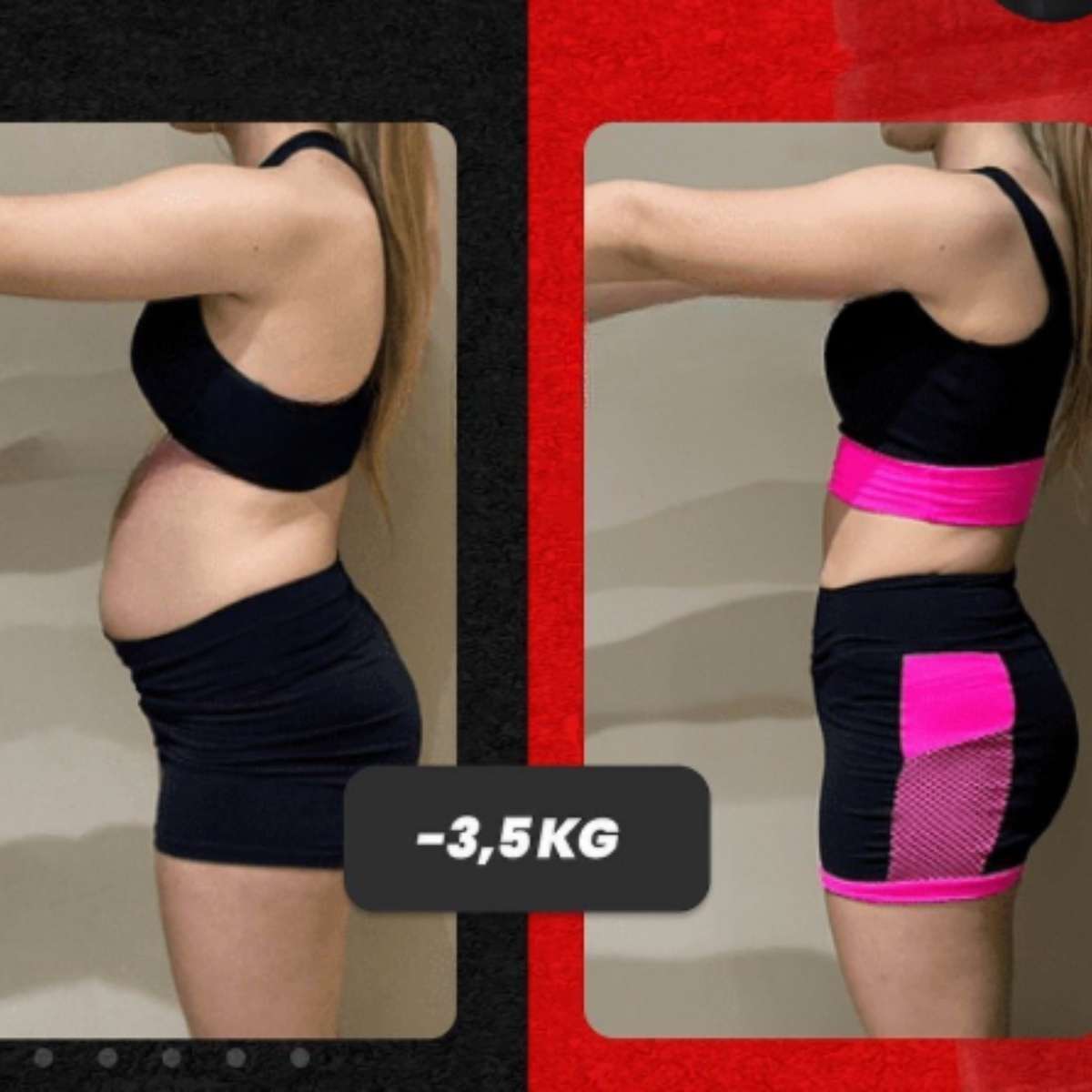 Antes e depois com ExxDrene HD 4