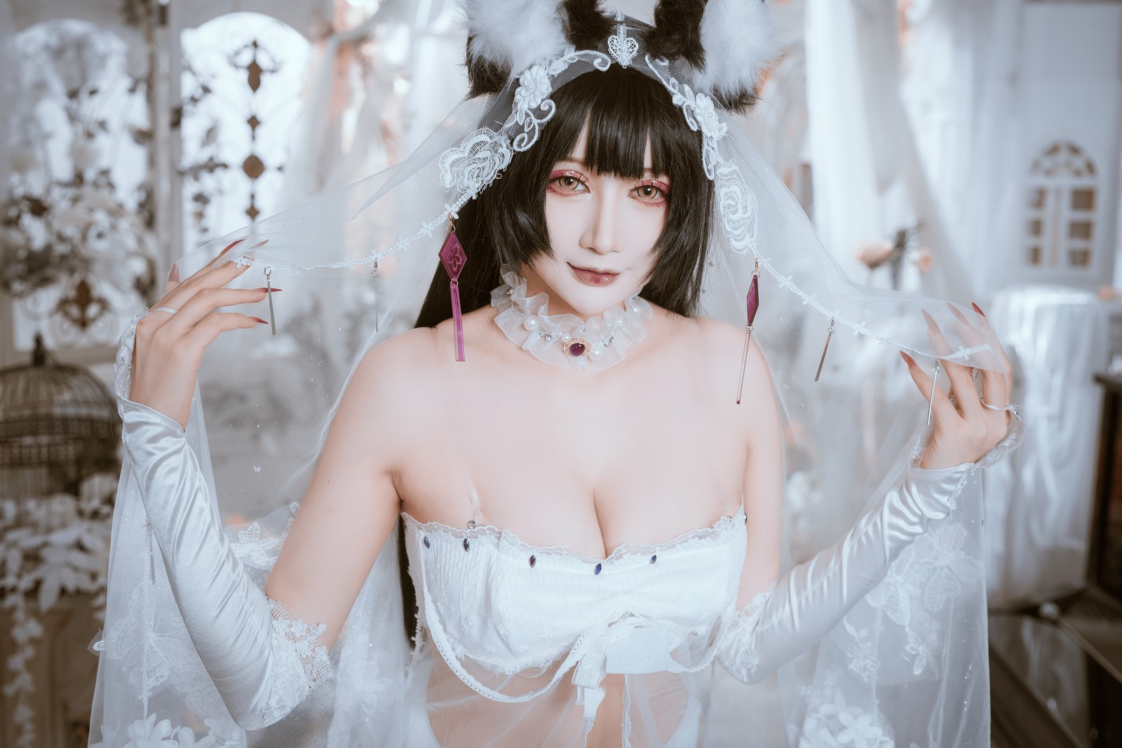 兔胖胖min – 碧蓝航线 武藏 花嫁 Cosplay 高清写真集（40P-883.9MB）插图7