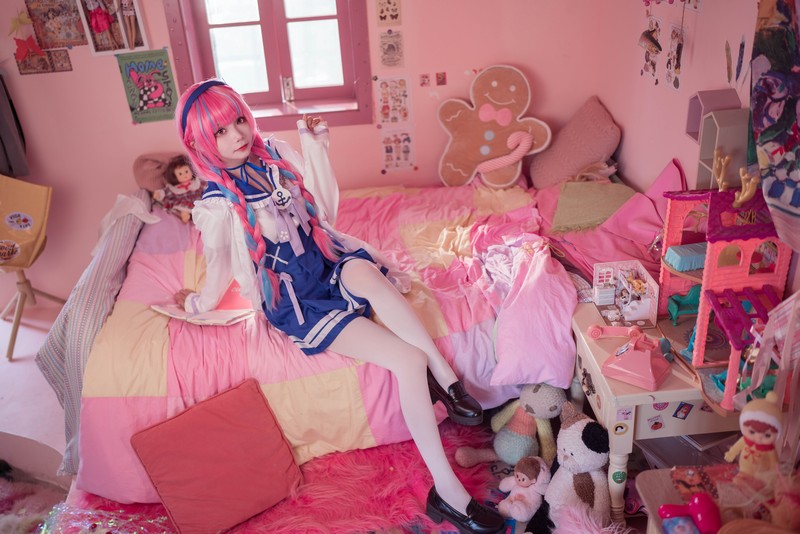 艾西Aiwest 湊阿库娅私服Cosplay写真图集 虚拟主播高清美图 55P (274.4M)插图
