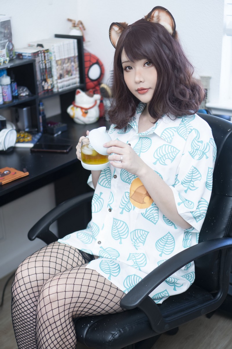 Hana Bunny 狸克 Cosplay写真｜动物森友会 Tom Nook 高清图片合集[11P-39.4M]插图8