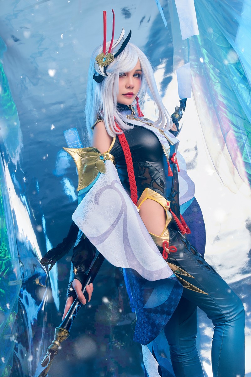 Joyce Lin2x Shenhe Cosplay Genshin Impact 写真集 89P插图3