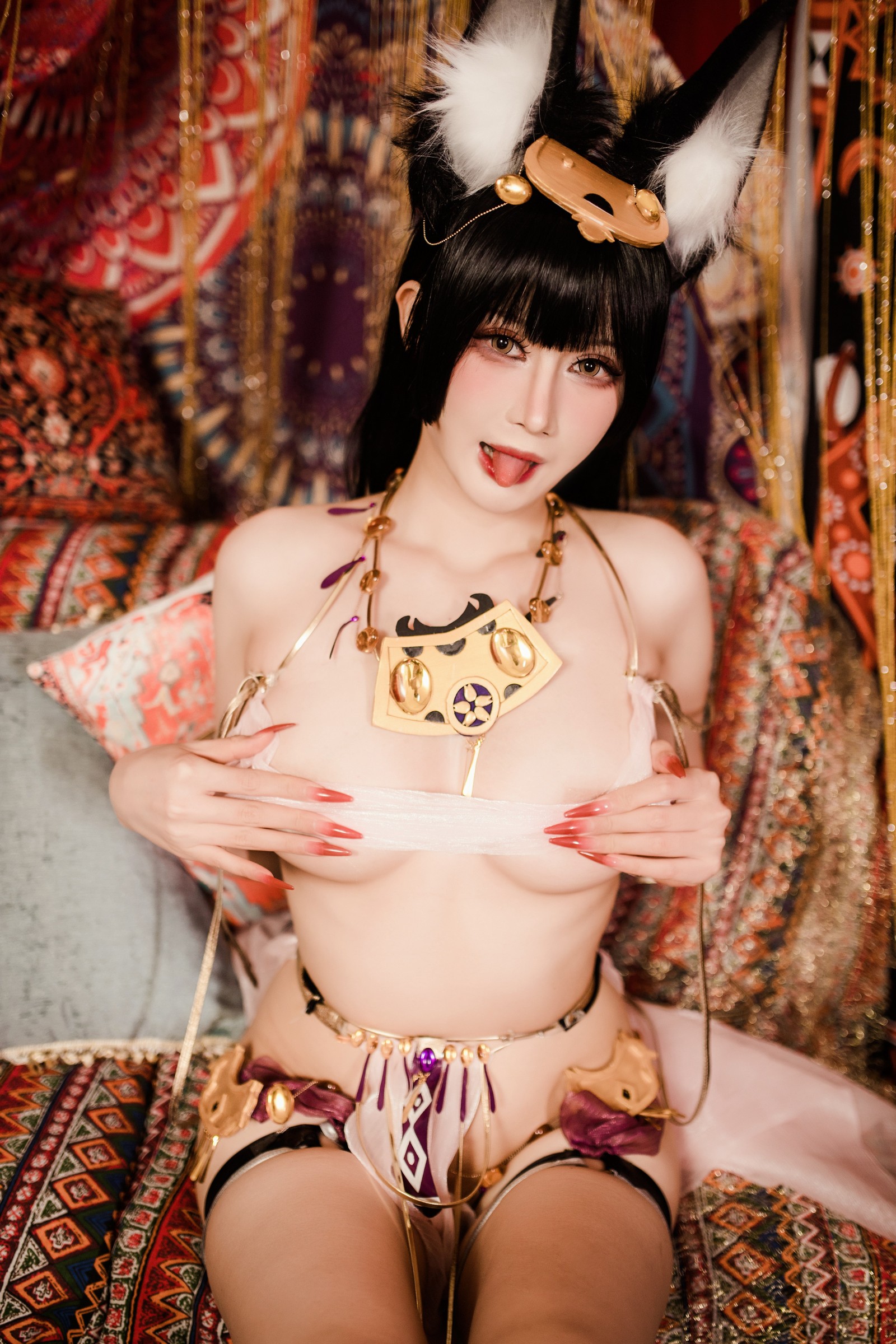 兔胖胖min – 碧蓝航线 武藏 舞娘 Cosplay 高清写真集（40P-223MB）插图2