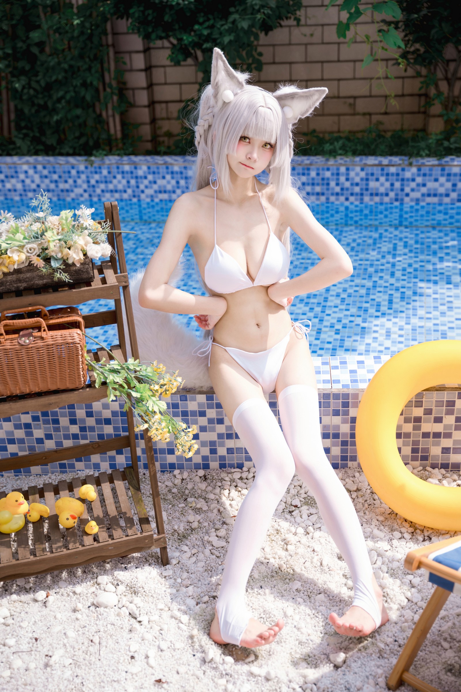 九柒喵 – 朝凪泳装 高质量泳装写真（29P-241.5M）夏日海边 Cos 系列插图9