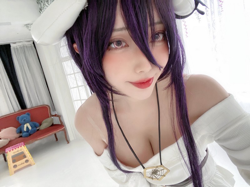切切Celia 雅儿贝德 Albedo Cosplay Overlord 写真 39P插图2