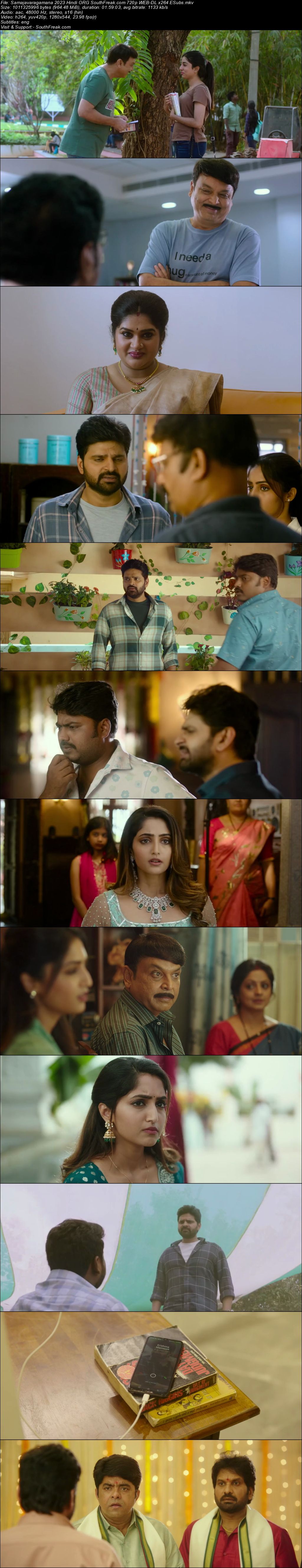 Samajavaragamana 2023 Hindi ORG South Freak com 720p WEB DL x264 ESubs - hdhubflix, hubflix, hdmovieshub, allmovieshub