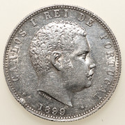 1000 réis Carlos I. Portugal. 1899. PAS5942