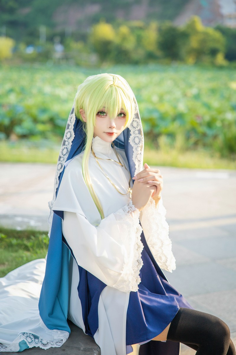 艾西Aiwest 白圣女塞西莉亚Cosplay写真图集 高清美图合集 24P (121.1M)插图5