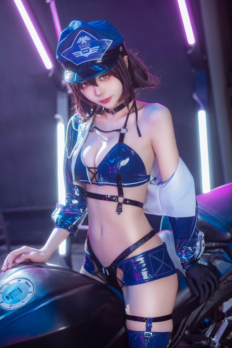 艾西Aiwest 碧蓝航线巴尔的摩&信浓赛车女郎Cosplay写真图集 双人高清图集 47P (200.7M)插图2