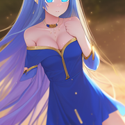 00184-4238292882-1girl, (blue_eyes), (blue_long _hair), wavy_hair, lying, bad, off_shoulder, on_back