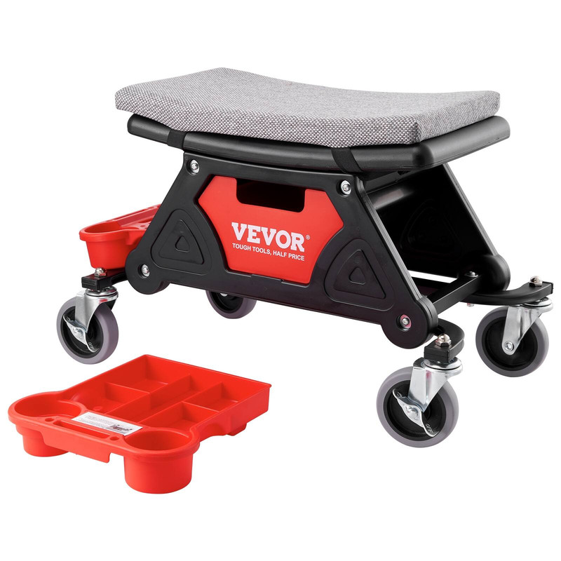 VEVOR rolling mechanic stool with tool tray