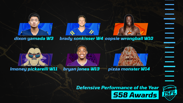 026 ISFL defensive performance of the year NOM