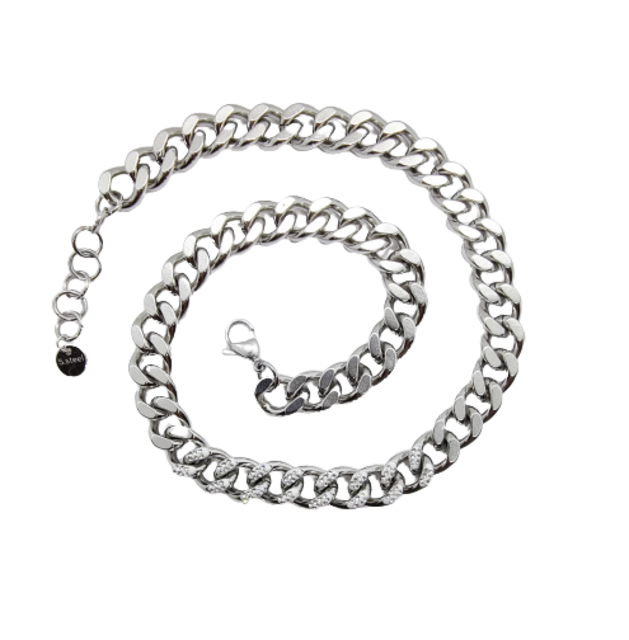 Catena Cubana 11 Mm Collana Hip Hop In Argento Con Ciondolo Ascia - Catena Cubana Uomo 18 Pollici, Stile Runner Collane Drip - Foto 8