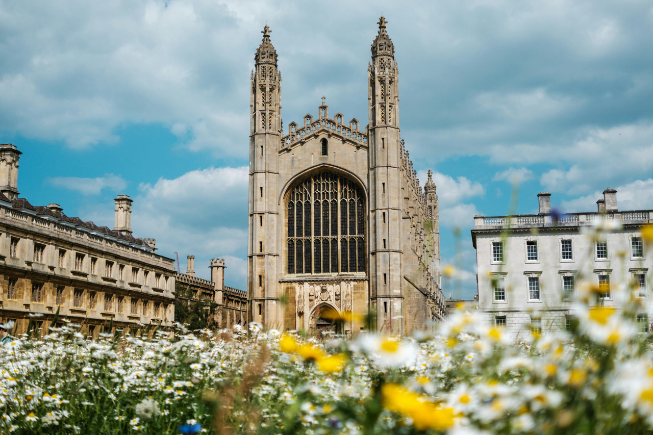 Cambridge college courtyard