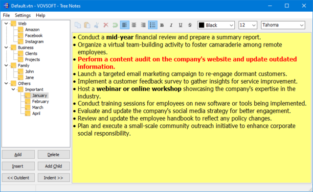 VovSoft Tree Notes 1.5