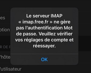 Univers Freebox :: Voir le sujet - [Résolu] @free.fr (IMAP): problème de  configuration sur iOS