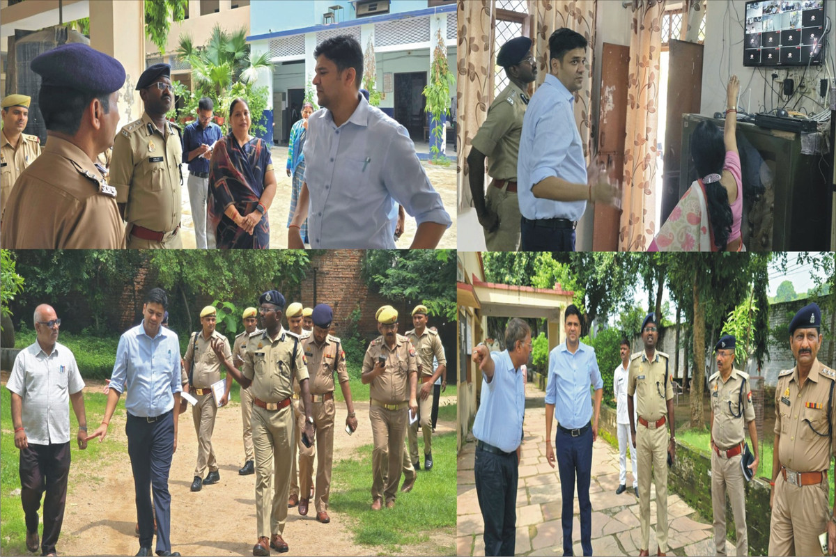 जिलाधिकारी एवं वरिष्ठ पुलिस अधीक्षक ने लगभग एक दर्जन परीक्षा केंद्रों में भ्रमण कर व्यवस्थाओं को परखा