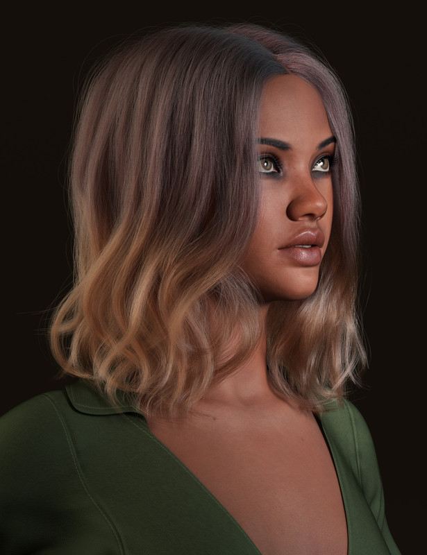 dForce Strand-Based Summer Style Wavy Long Bob Hair Color Expansion