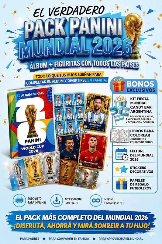 El Verdadero Pack Panini Portada Gigante