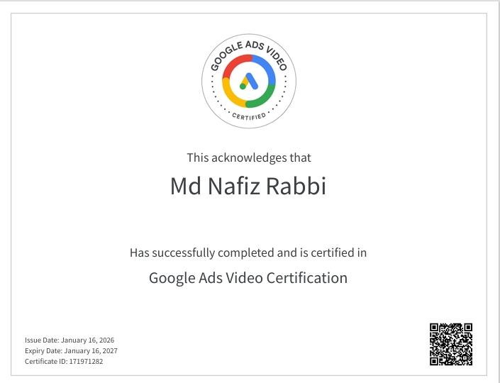 Shopping Ads Certification