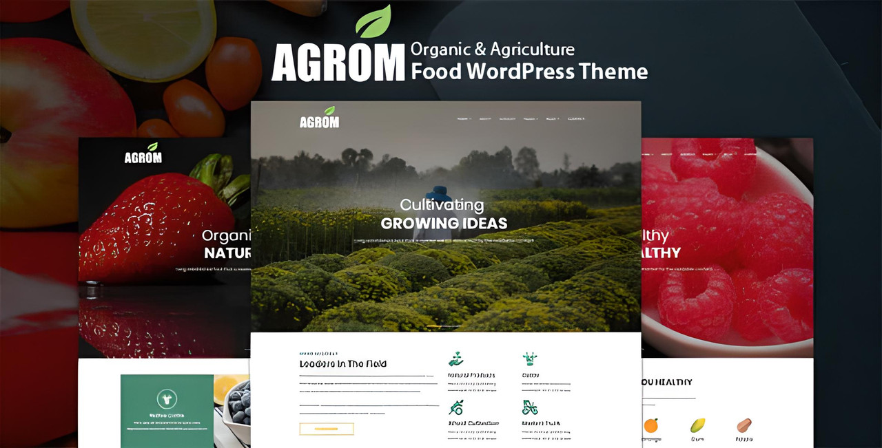 Agrom – Organic & Agriculture Food WordPress Theme