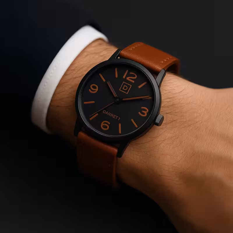 Reloj elegante de acero