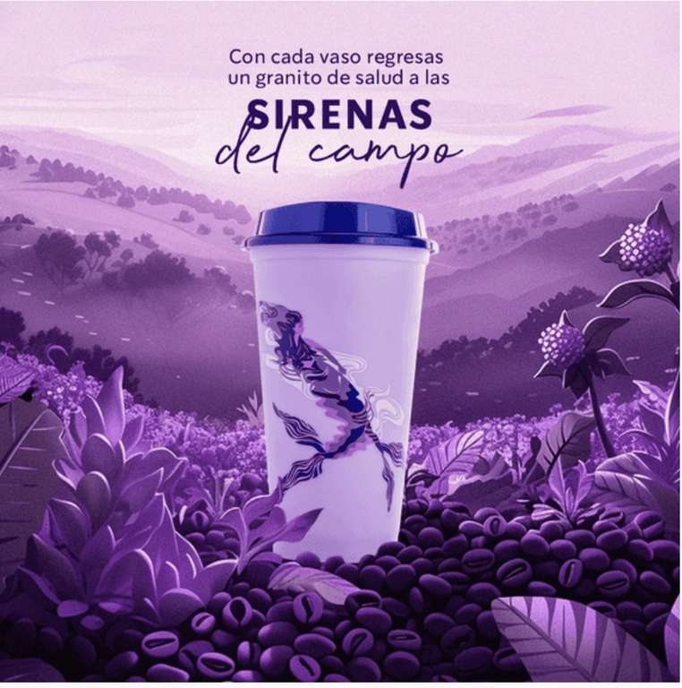 Starbucks: Vaso Reusable en $20 en la Compra de Una Bebida Grande o Venti (6 de marzo) 
