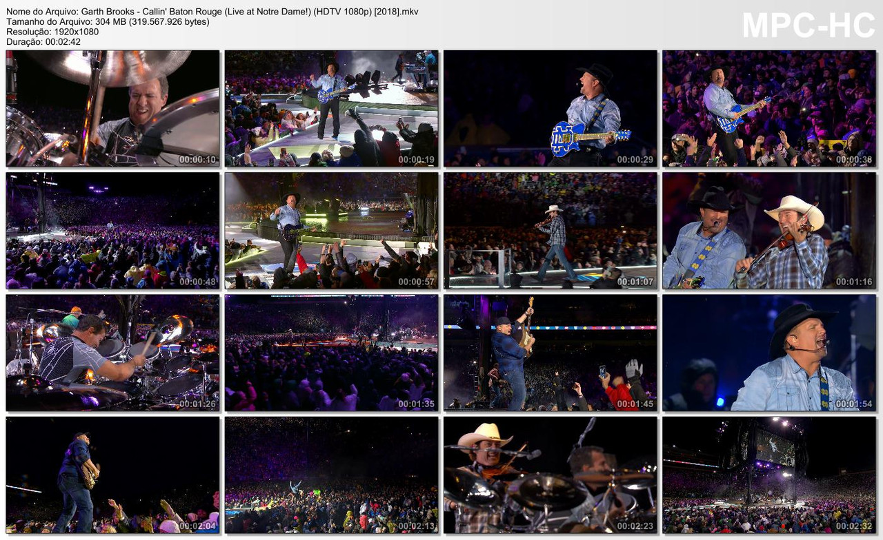 Garth Brooks - Callin' Baton Rouge (Live at Notre Dame!) (HDTV 1080p) [2018]