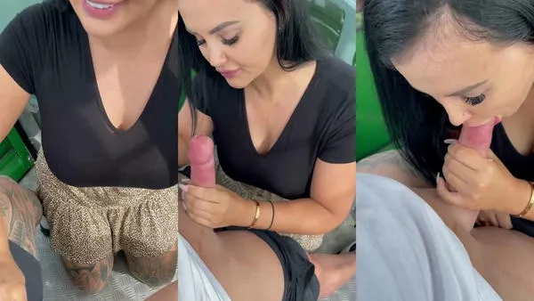Renee Gracie Sucking Cock And Eating Cum On Cable Car