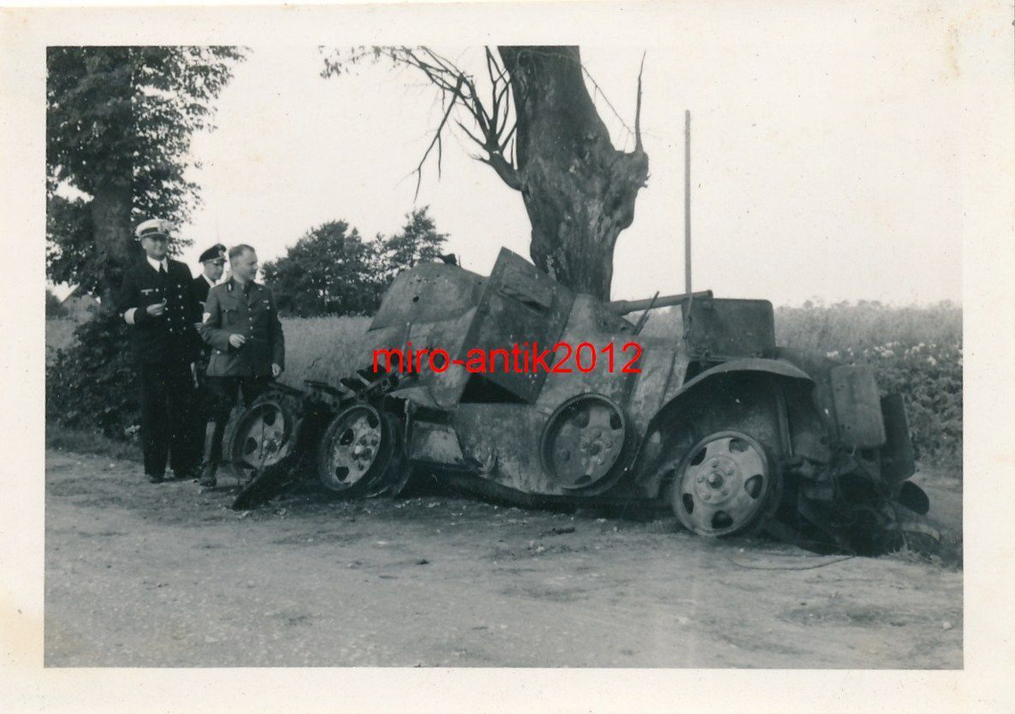 Foto, Wehrmacht, Offiziere, Besichtigung zerstör