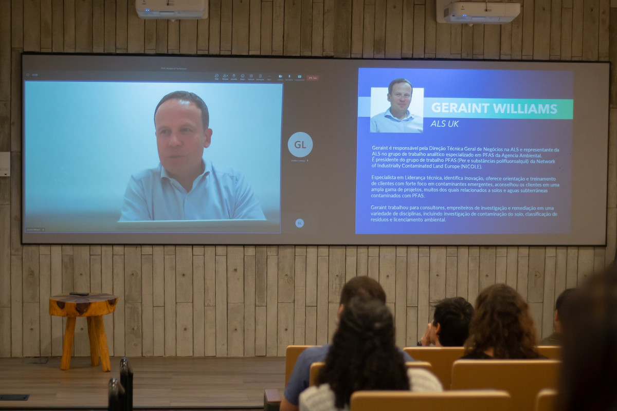 Geraint Willams no Workshop de PFAS da ALS