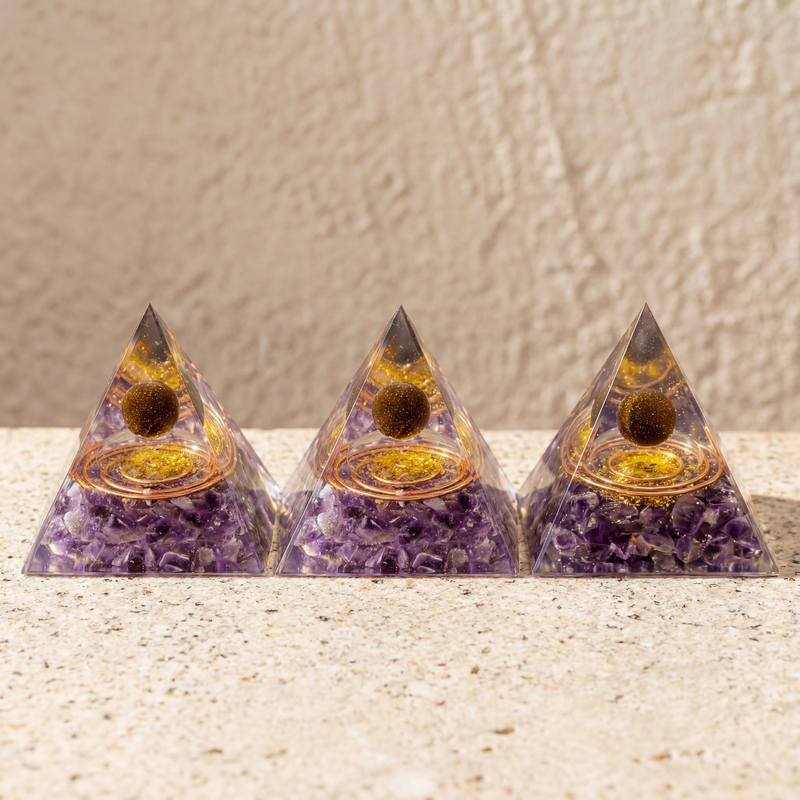 3 Orgonite Pyramids
