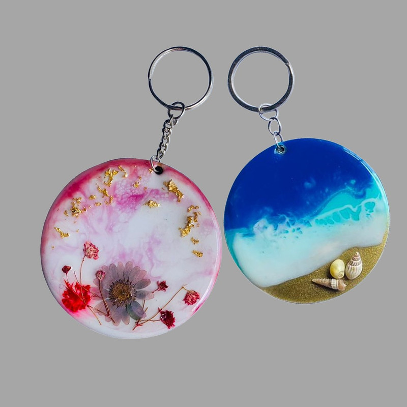 Resin Art with Square Coaster Moulds DIY Kit 