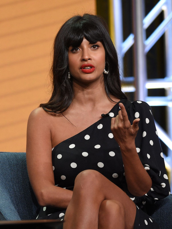 jameela jamil at the good place panel tca summer press tour in l