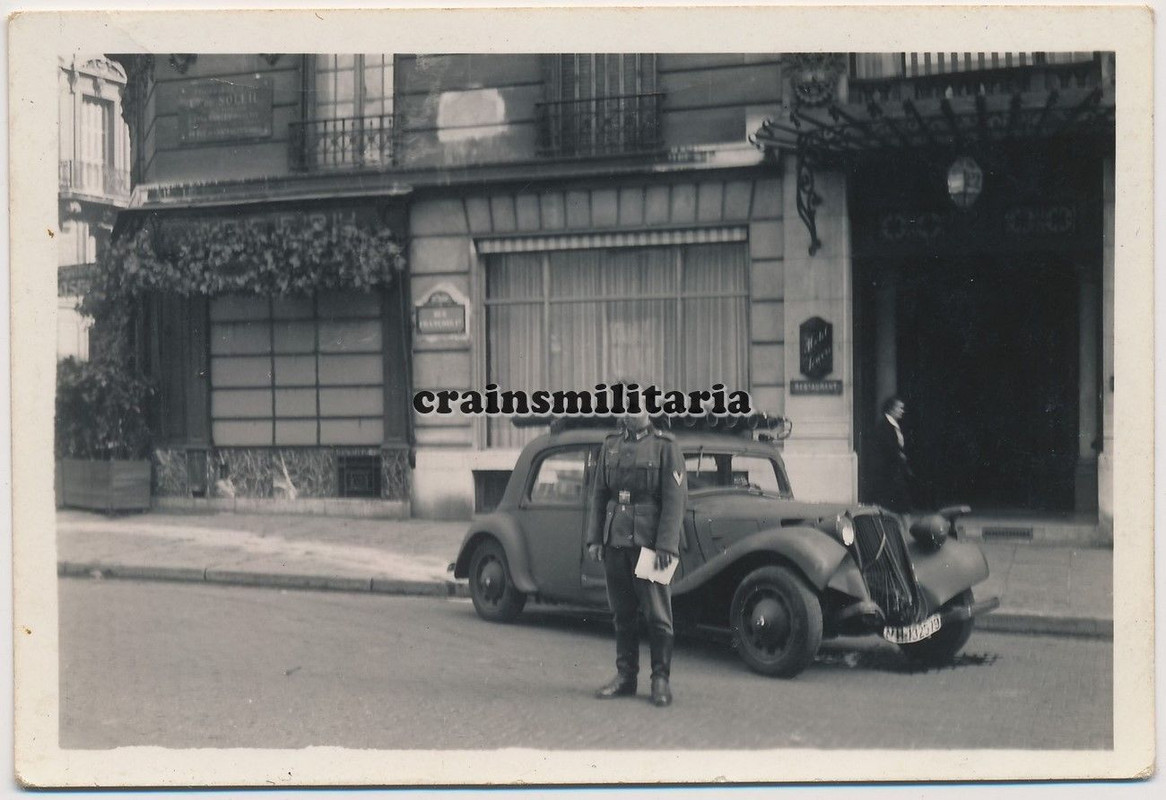 Orig. Foto franz. Citroen Beute Pkw im rue Franç