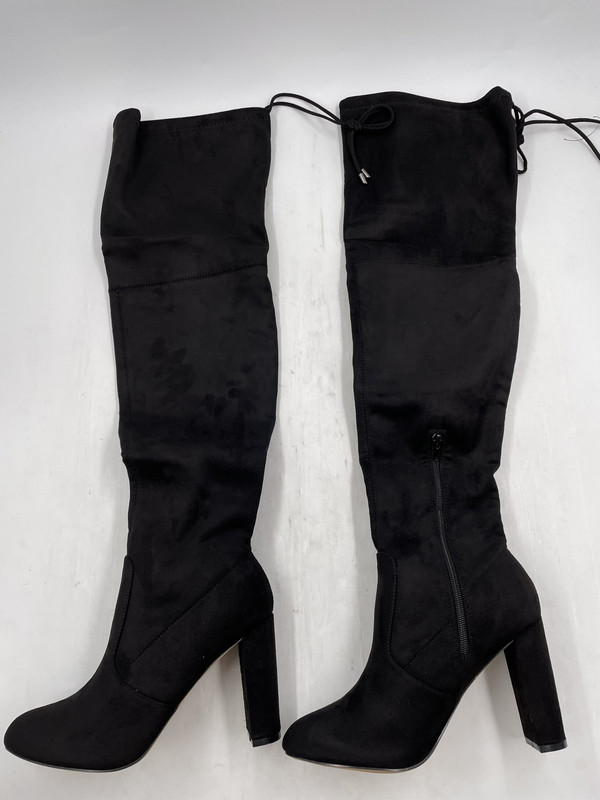 EGO IVY LONG BLACK HEELED BOOT US 9 EUR 40 WOMEN GDS2528-1