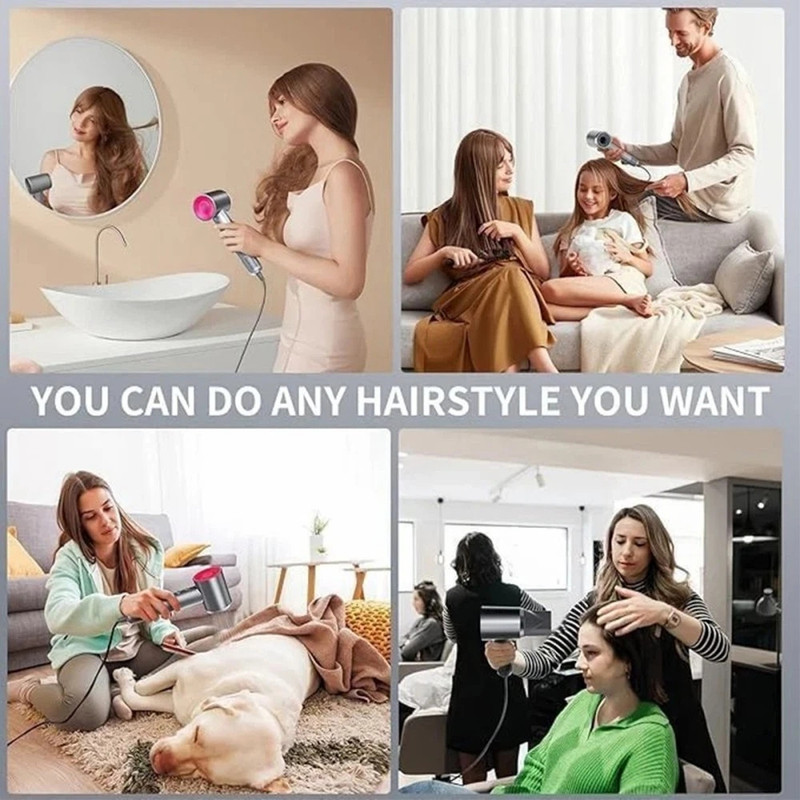 Hairstyle lifestyle collage