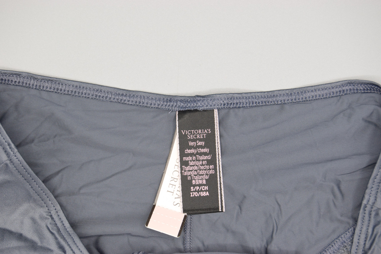 Victoria's Secret Very Sexy Cheeky Panty Small Gray Lace detailed image 3