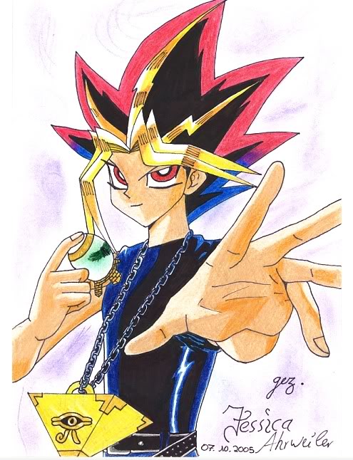 Hình vẽ Atemu (Yami Yugi) bộ YugiOh (vua trò chơi) - Page 5 1_Atemp_488